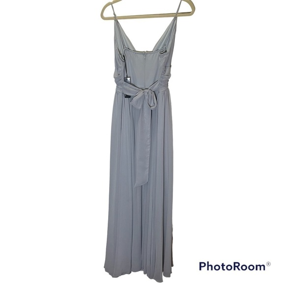 Lulu’s Evening Dream Light Grey Maxi Dress Size XL NWT - Picture 7 of 11